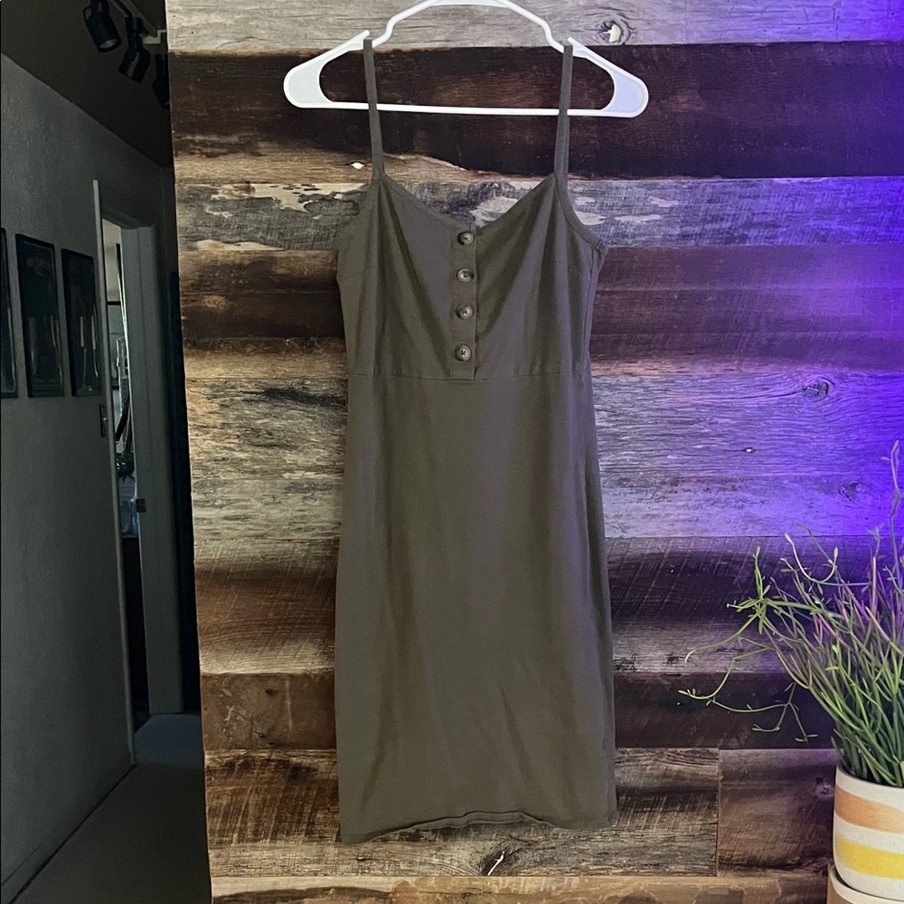 Derek Heart Olive Midi Dress